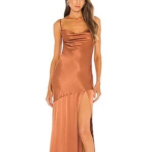 Michael Costello x REVOLVE Cecelia Gown in Dusty Rose